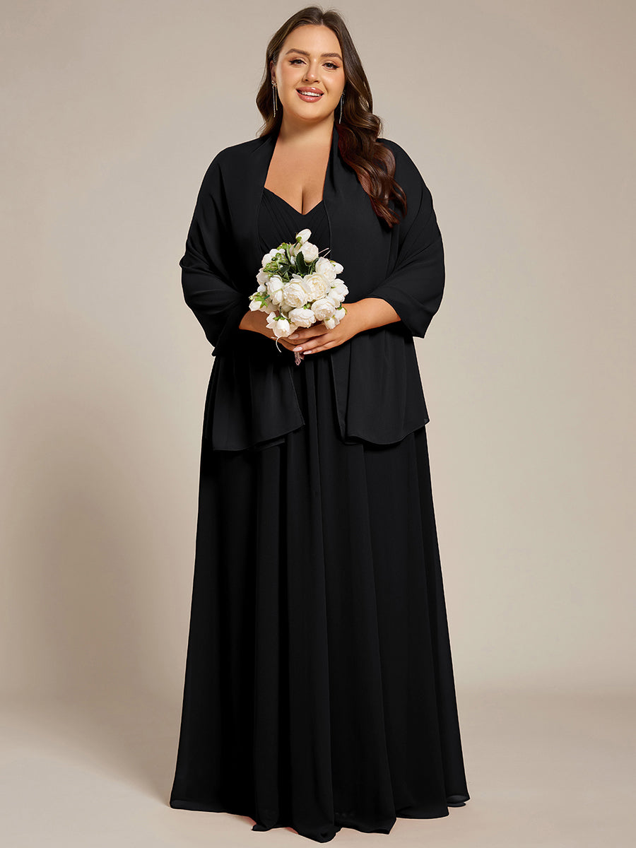Elegante Chiffon-Stola für besondere Anlässe #Farbe_Schwarz