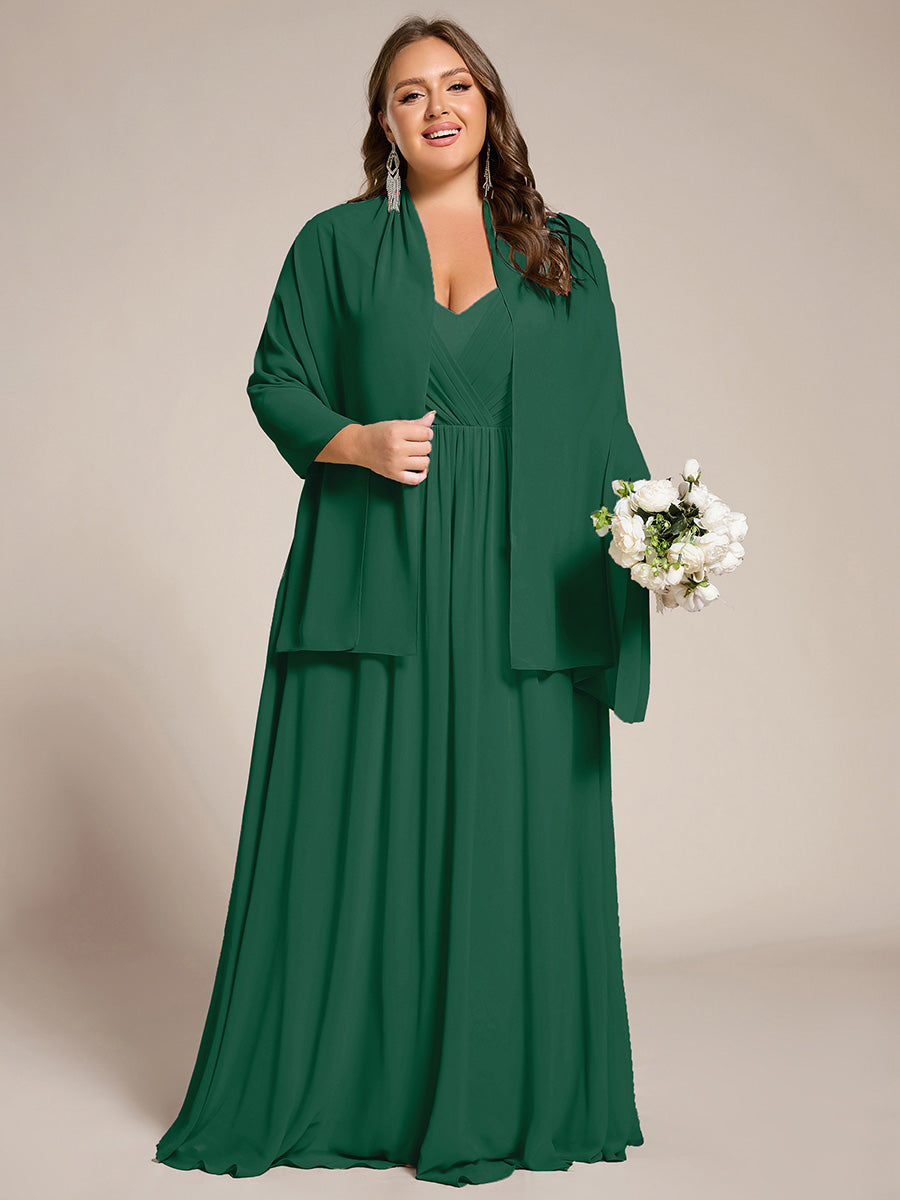 Elegante Chiffon-Stola für besondere Anlässe #Farbe_Dunkelgrün