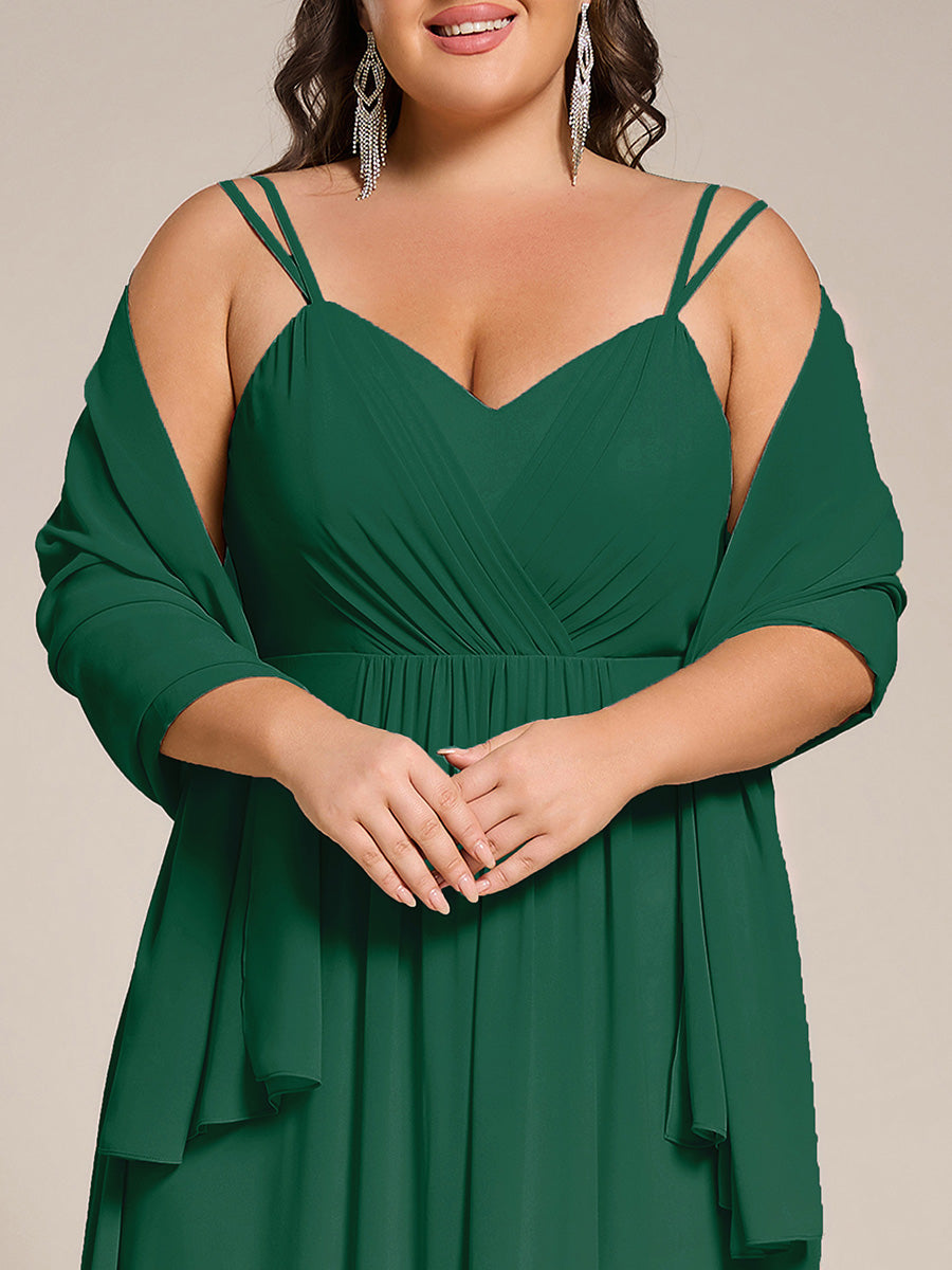 Elegante Chiffon-Stola für besondere Anlässe #Farbe_Dunkelgrün