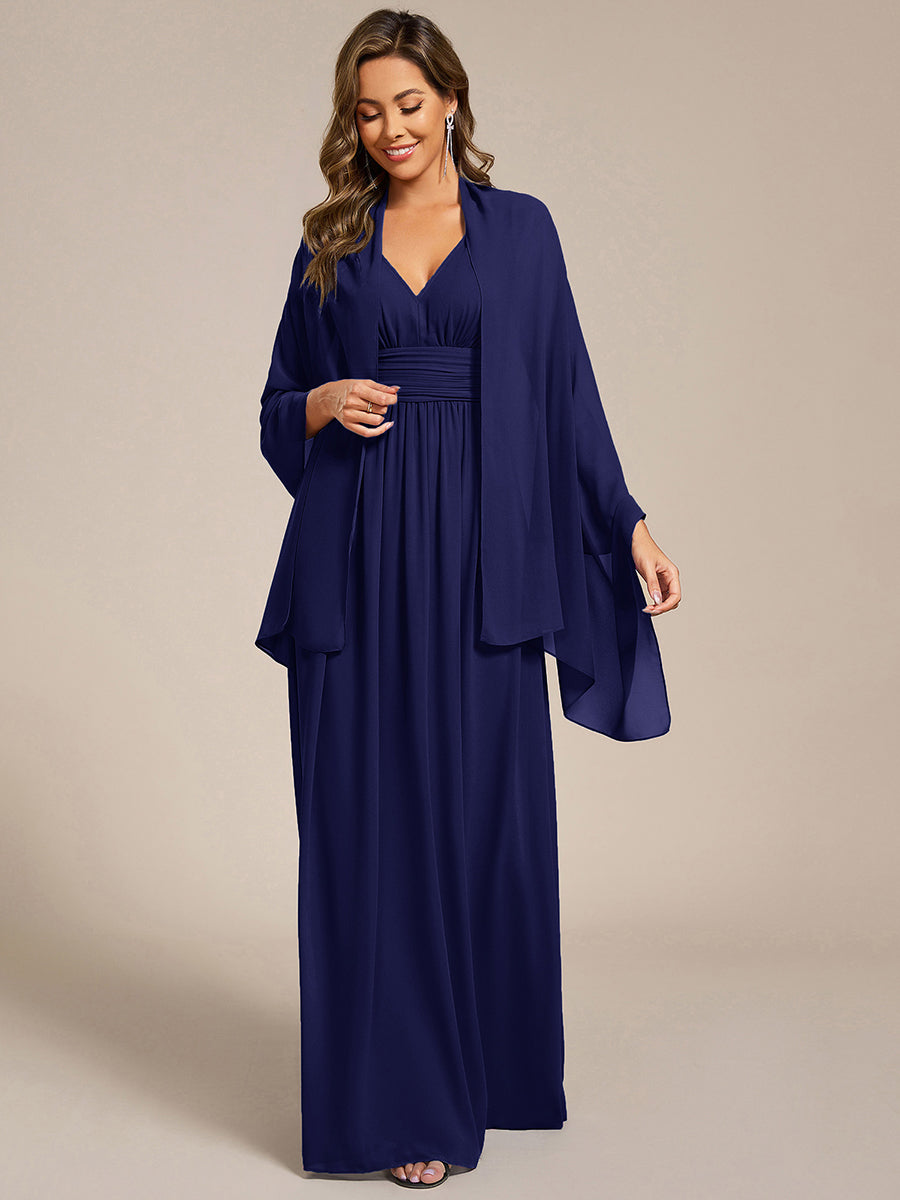 Elegante Chiffon-Stola für besondere Anlässe #Farbe_Marineblau