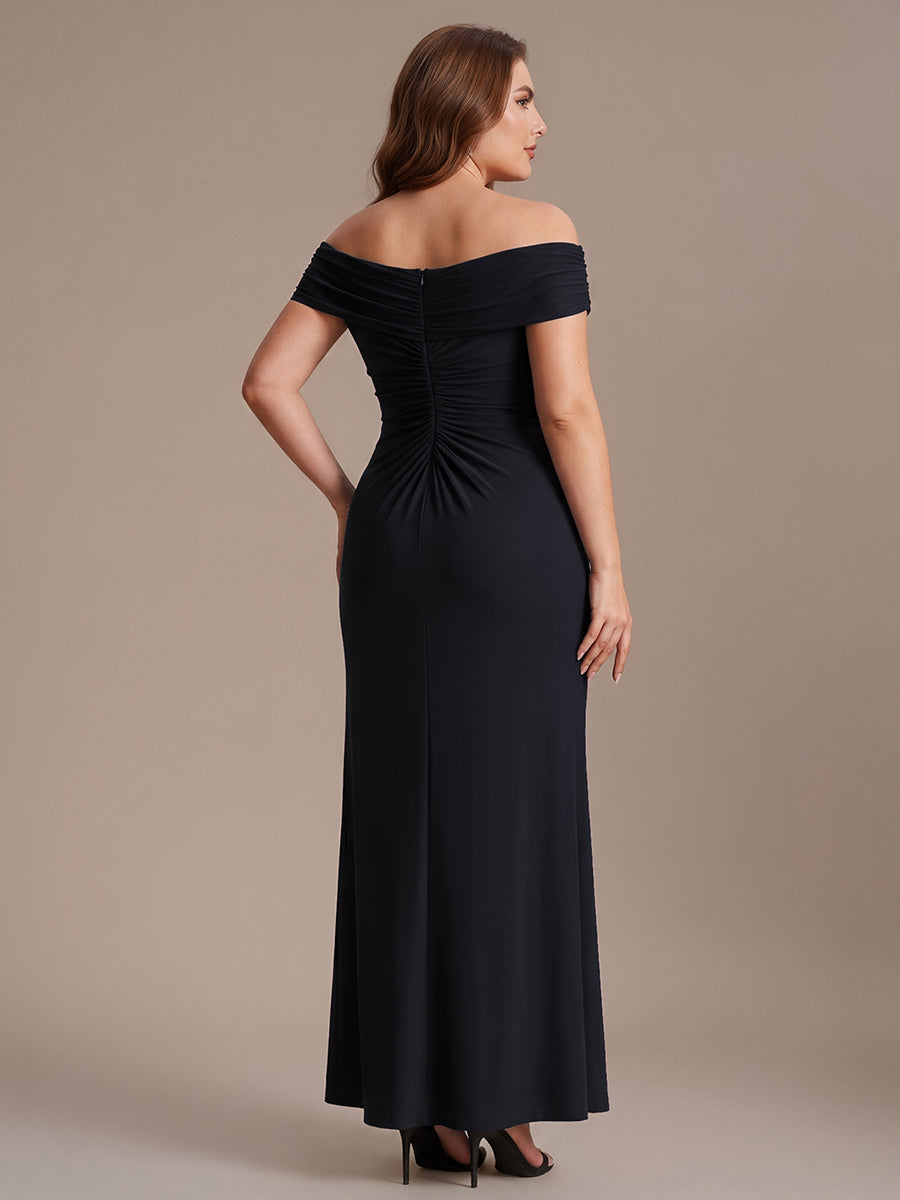 Maxil?nge V-Ausschnitt Etui-Kleid Aus Mesh Elegante Details Figurbetonender Schnitt Kleid #Farbe_Schwarz