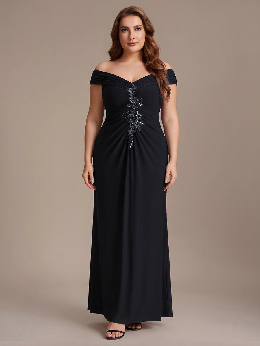 Maxil?nge V-Ausschnitt Etui-Kleid Aus Mesh Elegante Details Figurbetonender Schnitt Kleid #Farbe_Schwarz