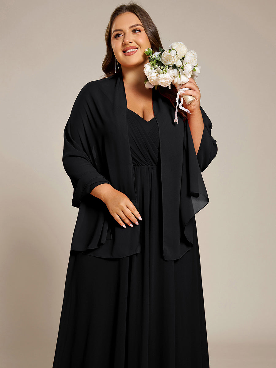 Elegante Chiffon-Stola für besondere Anlässe #Farbe_Schwarz