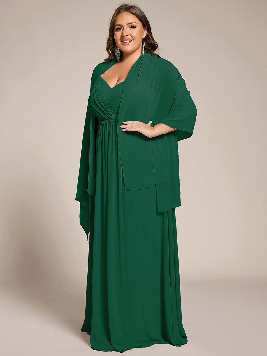 Elegante Chiffon-Stola für besondere Anlässe #Farbe_Dunkelgrün