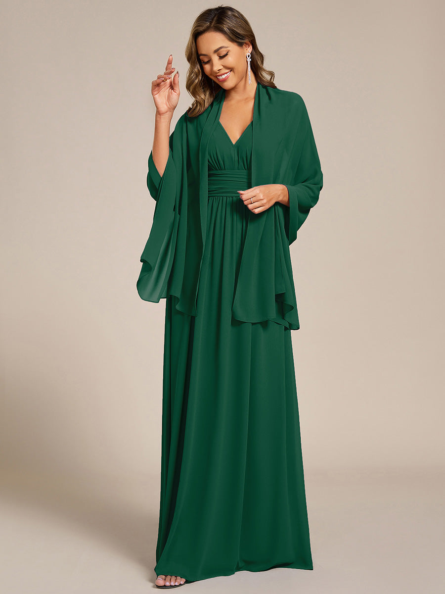 Elegante Chiffon-Stola für besondere Anlässe #Farbe_Dunkelgrün