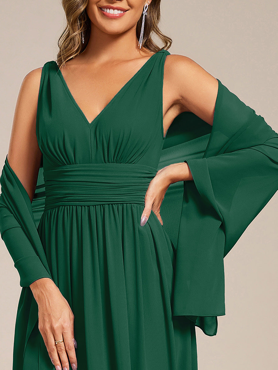 Elegante Chiffon-Stola für besondere Anlässe #Farbe_Dunkelgrün