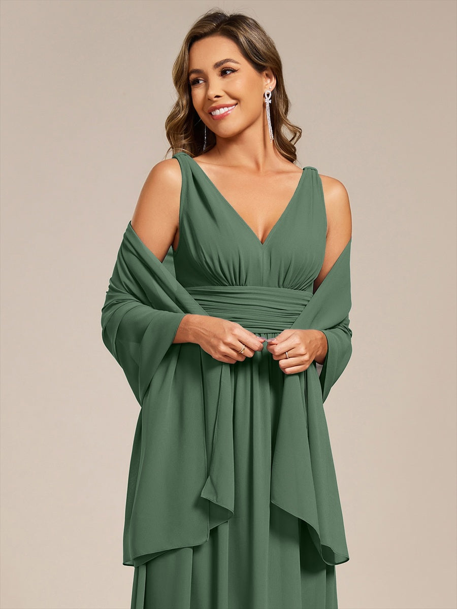 Elegante Chiffon-Stola für besondere Anlässe #Farbe_Eukalyptus
