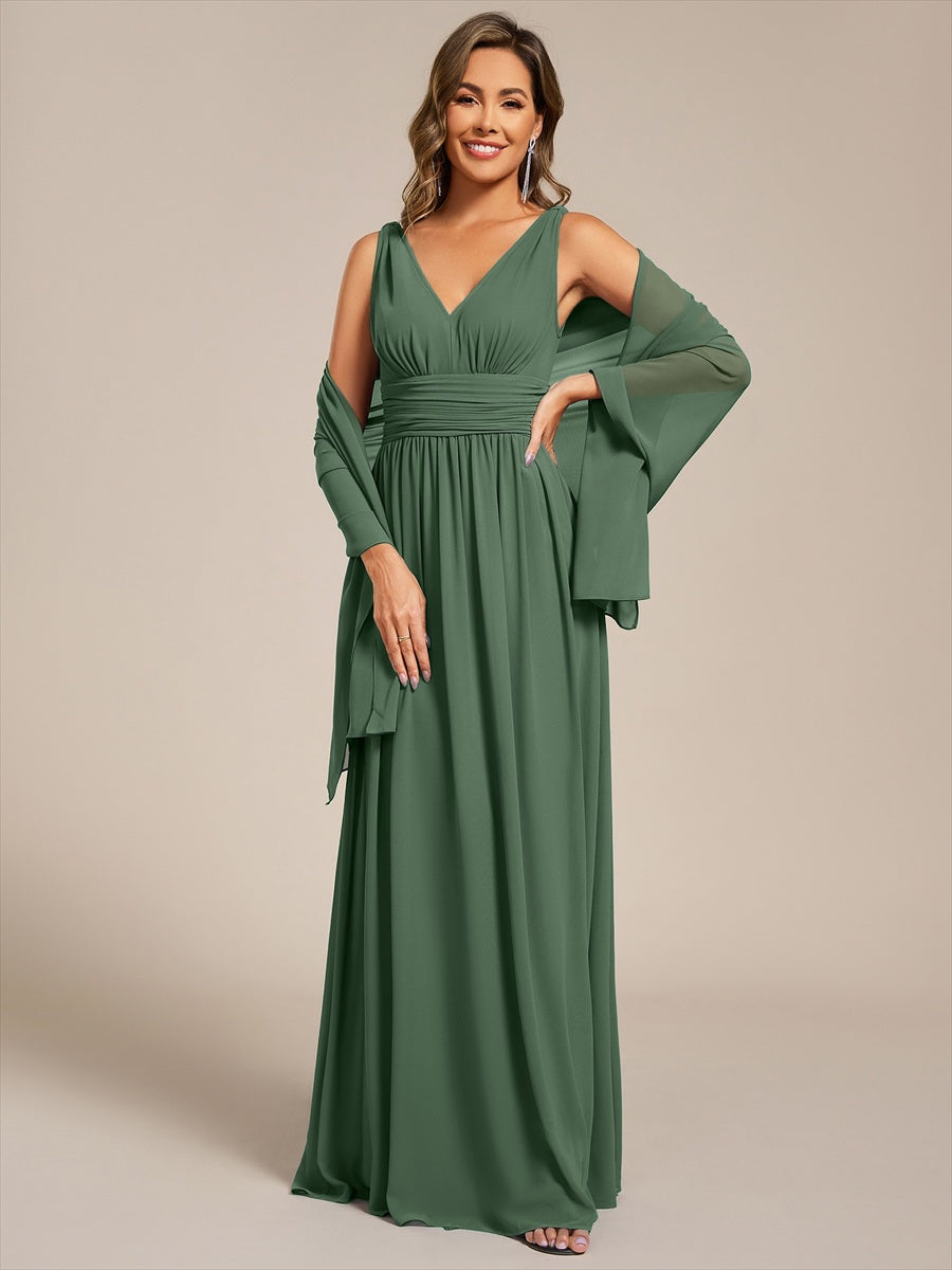 Elegante Chiffon-Stola für besondere Anlässe #Farbe_Eukalyptus